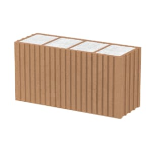 Schlagmann Poroton-WDF-180, Ausgleichsziegel, 495x180x249mm mit Perlitfüllung