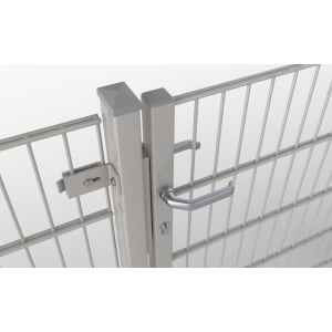 Basic-Tor mit Doppelstabmattenfüllung, verzinkt, 1000x1200mm, 1-flügelig