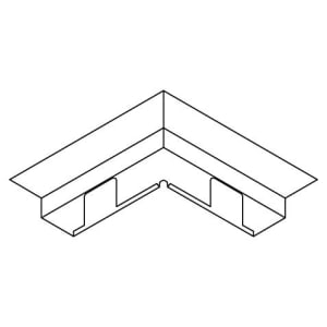 OWA Innenecke Nr. 55/5 für Stufenwandprofil 50/14 Weiß