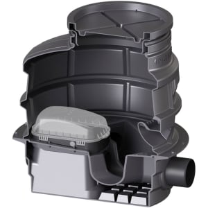 Kessel Rückstauschacht LW 1000 Zulauf DN 150, Auslauf DN 200, 1180 mm