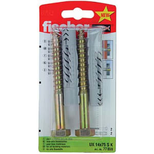 fischer Universaldübel mit Schrauben UX 14 x 75 SK, 2 St.