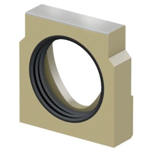 ACO DRAIN Multiline V100E Stirnwand mit Lippenlabyrinthdichtung V2A