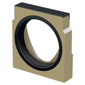 ACO DRAIN Multiline V150G Stirnwand TYP 5, Dicht. DN 150 GG