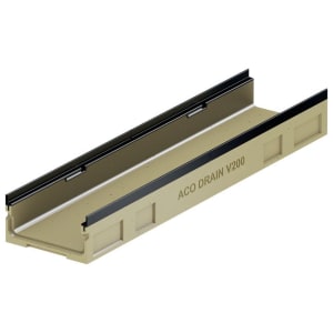 ACO DRAIN Multiline V200G Flachrinne-12 cm, 100cm GGG