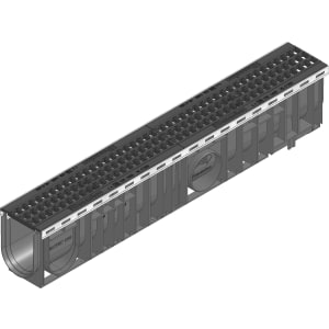 Hauraton Recyfix Plus 100 Rinne mit GUGI–Guss–Gitterrost Typ 010
