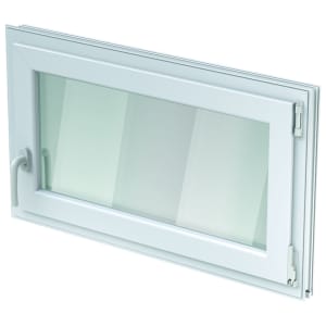 ACO Drehkipp-Einsatz Weiß, Glas 1,1W, 75X 50 CM DIN rechts