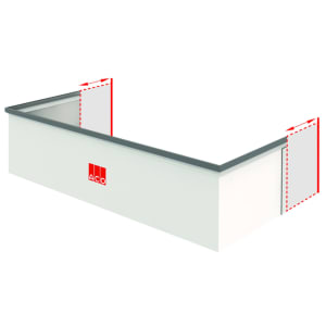 ACO Aufstockelement 1000X800 fixe Bauhöhe 275MM, VK-Set für Lichtschacht 1000X400/600