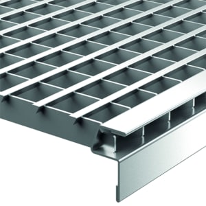 ACO Lichtschacht Designrost V-Profil 1040X600 V2A begehbar