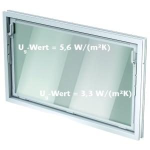 ACO Nebenraum-Kippfenster 100X60 CM Weiß Einfachglas