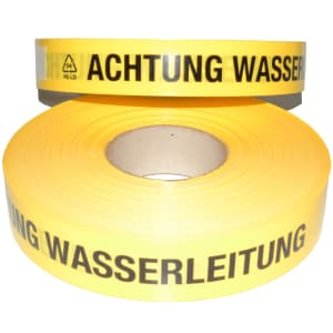 Multicoll Trassenwarnband Nr. 15, gelb, Achtung Wasserleitung