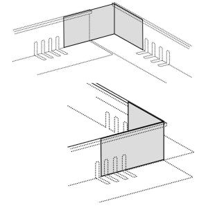 Zinco Eckverbinder KL 60/80 für Höhe 60 mm Winkel 90 Grad, Schenkel ca. 8x16 cm, aus Aluminium