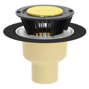 SitaTrendy Dachgully DN70 Schraubflansch senkrecht mit Kiesfang und Dichtmanschetten