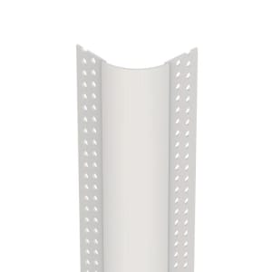 Protektor Kantenprofil Nr. 3776 für Trockenbau 3 mm, runder Kopf weiß 305 cm