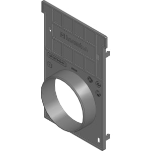 Hauraton Recyfix Pro 100 Stirnwand mit Auslauf DN 100 aus PE-PP Typ 020