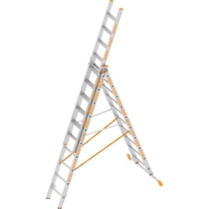 Layher Allzweckleiter Topic 1041, 3 x 10 Stufen