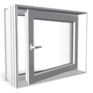 Mauthe Hochwasserschutzfenster Nautilus Thermozarge