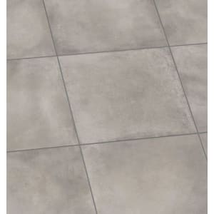 Keramische Terrassenplatte, Betonoptik Hellgrau, 60x60x2 cm, rektifizierte Kante