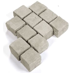 Seltra Kalkstein Pflaster Maruna Antik 10x10x8 cm bräunlich-grau-taupe