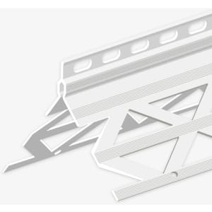 3ks PVC Eckputzprofil 10 mm Putzstärke gleichschenklig 6001 Länge 2,6 m