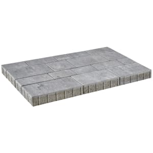 casafino Pflasterstein Multi Linear Silbergrau-nuanciert, Läuferverband, 8 cm