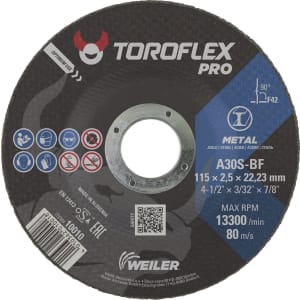 Toroflex   Trennscheibe Classic Universal A 30 S4 BF 115 x 22,23 mm