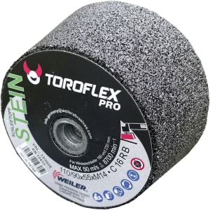 Toroflex Classic Schleiftopf 110/90x55xM14 Stein Korn 16