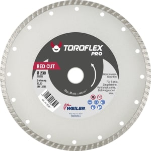 Toroflex Diamant-Trennscheibe Pro Red-Cut geschlossen