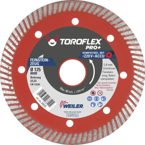 Toroflex Diamant-Trennscheibe Pro+ Progress Spezial D 125 x 22,23 mm