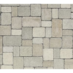 Braun Pflasterstein TEGULA mit Sinus-Distanzer, 7 cm, lose, grau-variation