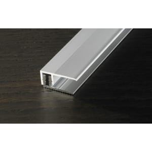 Proline PROVARIO Universal Abschlussprofil 7-18mm, Aluminium eloxiert Silber, 100cm