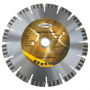 Cedima Diamanttrennscheibe Super Silent Granit, 230 mm