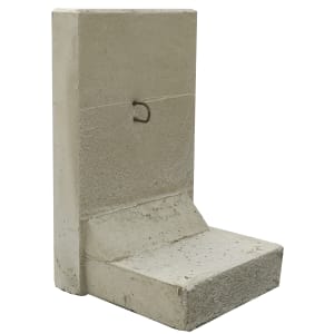 EHL Stützwinkel grau, Lastfall 1, L x H 50 x 80cm Fußlänge 50cm