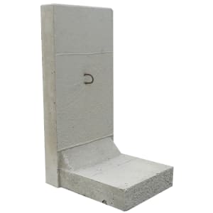 EHL Stützwinkel grau, Lastfall 1, L x H 50 x 105cm Fußlänge 60cm