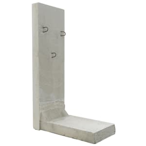 EHL Stützwinkel grau, Lastfall 1, L x H 50 x 155cm Fußlänge 85cm