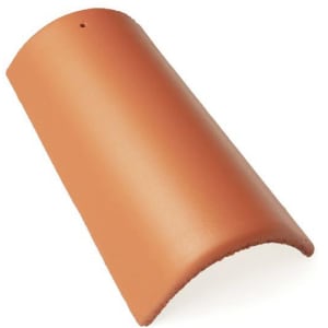 Braas Firststein Matt inklusive Klammer Ziegelrot