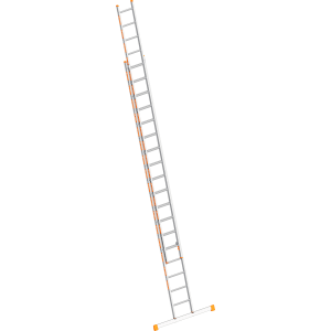 Layher Schiebeleiter Topic 1035 mit Traverse 5,10-9,35 m