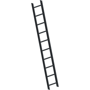 Layher Dachleiter Topic 1051, 2,80 m, 10 Sprossen, anthrazit