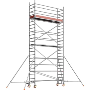 Layher UNI Standard Alu-Fahrgerüst P2 mit Gerüststützen Arbeitshöhe 7,2 m