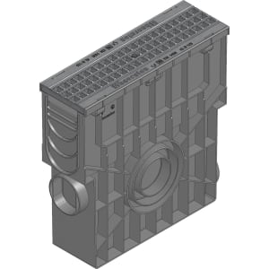 Hauraton Recyfix Pro 100 Einlaufkasten MW 15/25, B125, 0,5 m, arretiert