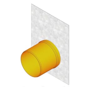 FASERFIX Super KS Stirnwand mit Auslauf NW 100 mm
