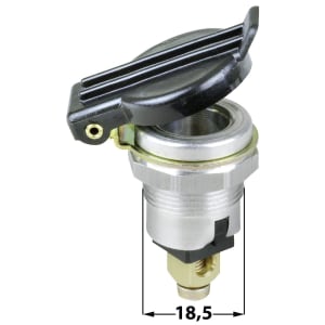 Herth + Buss Steckdose 1-polig, 12 – 24 V 12 A, 1 x Schraubanschluss, Aluminium, mit Deckel, Masse über Gehäuse, Schaltbrettdicke max. 7 mm, 51 306 518 Herth + Buss Steckdose 1-polig, 12 – 24 V 12 A, 1 x Schraubanschluss, Aluminium, mit Deckel, Masse über Gehäuse, Schaltbrettdicke max. 7 mm, 51 306 518