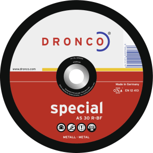 Dronco® Metall-Schruppscheibe "AS 30 R-BF Special" 115 x 6 x 22,23 mm, gekröpft
