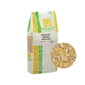 GALLUGOLD Geflügelkörnermix tiergerechte Körnermischung aus Weizen und Mais mit extra Calcium für Hühner und Tauben Körner 5 kg Sack GALLUGOLD Geflügelkörnermix tiergerechte Körnermischung aus Weizen und Mais mit extra Calcium für Hühner und Tauben Körner 5 kg Sack