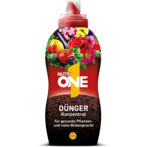 NutriONE Universaldünger alles in einem, innovativer, NPK 5,5-5-7,5 , Universaldünger mit wertvollen Pflanzenextrakten und Spurenelementen 500 ml