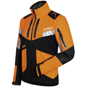 STIHL Forstjacke "Advance X-TREEm", schwarz; silber; warnorange