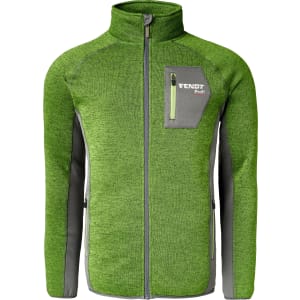 Fendt Fleecejacke "Profi" für Herren Gr. 4XL grün; grau, Logoaufdruck auf Brusttasche und Nacken, X991020224000