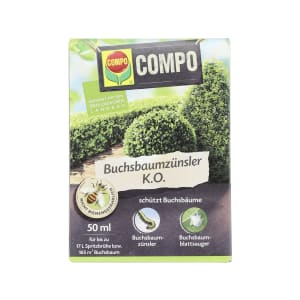 COMPO Buchsbaumzünsler K.O. 50 ml Flasche für 165 m² Buchsbaum 165 m² COMPO Buchsbaumzünsler K.O. 50 ml Flasche für 165 m² Buchsbaum 165 m²