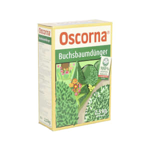 Oscorna® Buchsbaumdünger spezieller organischer NPK 6+4+0.5 mit rascher Anfangs- und optimaler Lanzeitwirkung 2,5 kg Karton Oscorna® Buchsbaumdünger spezieller organischer NPK 6+4+0.5 mit rascher Anfangs- und optimaler Lanzeitwirkung 2,5 kg Karton