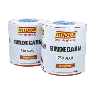 Impos 750 blau 2 Spulen à 5 kg Pressengarn für Rundballen, Heu- und Silageballen