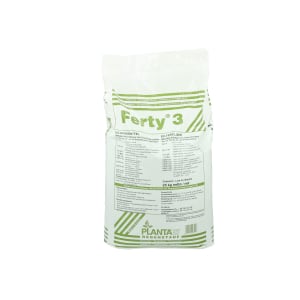 Planta Ferty® 3 Grün Universaldünger mit ausgewogenem NPK Verhältnis 15+10+15, mit Spurennährstoffen 25 kg Sack